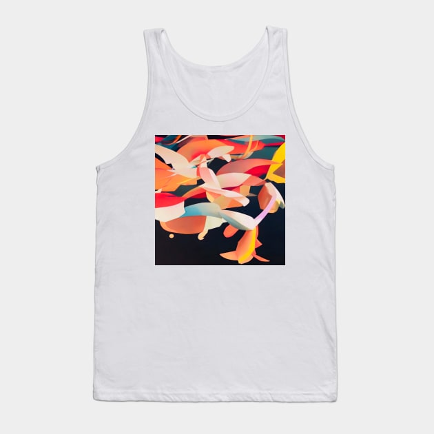 Colorful Koi Fish Tank Top by DANAROPER